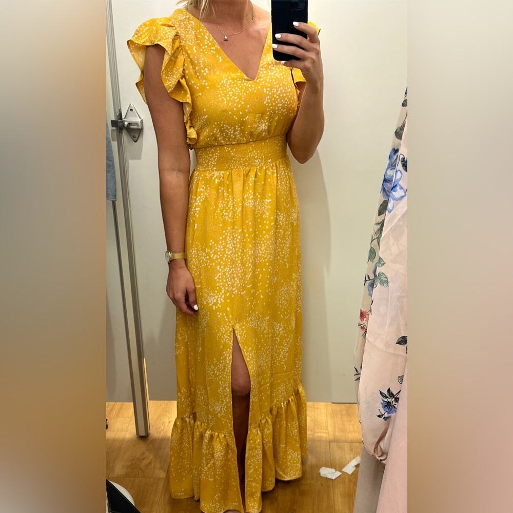 Yellow Maxi Dress from Express Size XXS
